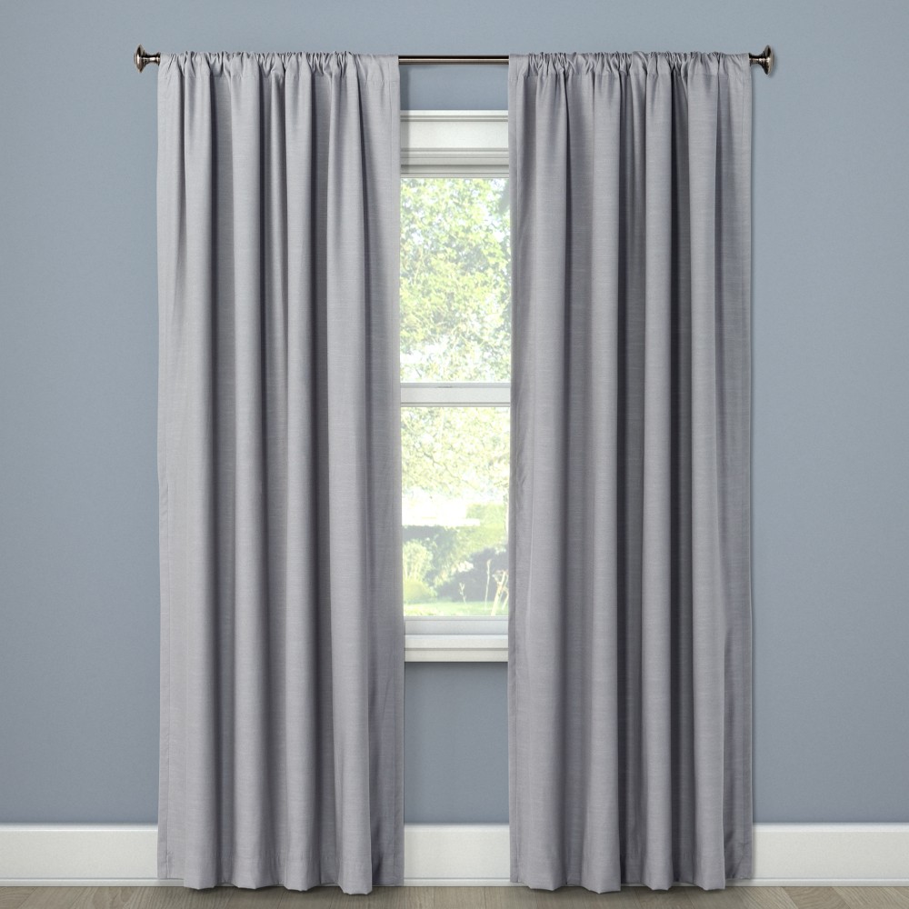 84"x50" Henna Blackout Curtain Panel Gray - Project 62