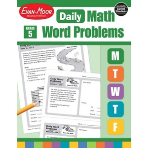 Daily Word Problems Math, Grade 5 Teacher Edition - by  Evan-Moor Educational Publishers (Paperback) - 1 of 1
