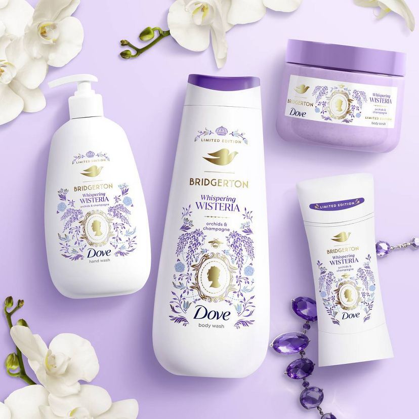 Dove x Bridgerton Limited Edition Personal Care Collection