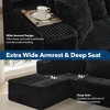 Modular Sectional Sofa Cloud Sectional Couch, 106" Comfy Fluffy L Shaped Black Couches for Living Room,Oversized Sofa Sleeper - 4 of 4