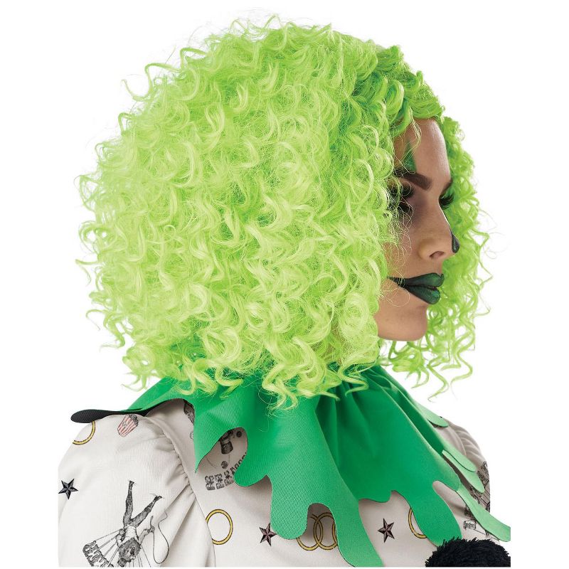 California Costumes Corkscrew Clown Curls Wig (Green), 3 of 4