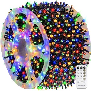 Dazzle Bright 1000 LED 328 FT Christmas String Lights Fairy Light Multicolored - 1 of 4