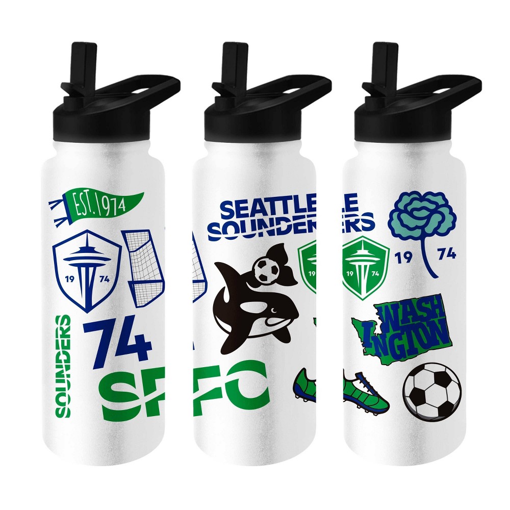 Photos - Glass MLS Seattle Sounders 34oz Native Quencher Bottle 