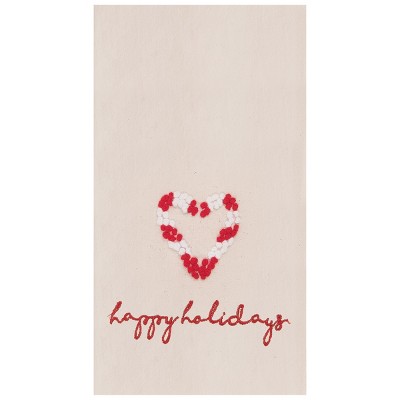 C&F Home Candy Cane Holidays Embroidered Flour Sack Kitchen Towel