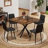 CAVINAS Dining Table Modern Square Dining Table with Metal Base for Kitchen - 4 of 4
