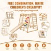 7-in-1 Indoor Wooden Jungle Gym for Kids, Climbing Set with Slide, Swing, Monkey Bars, Ladders, and Safety Net, 300 lbs Capacity - 4 of 4