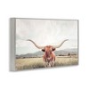 Stupell Industries Longhorn Portrait Open Meadow Framed Giclee Art - 2 of 4
