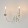 Maxim Lighting Charlton 2 - Light Wall Light in  Weathered White/Gold Leaf - 2 of 4