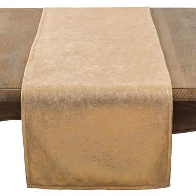 Gold Shimmering Polyester Table Runner, 15" x 72"