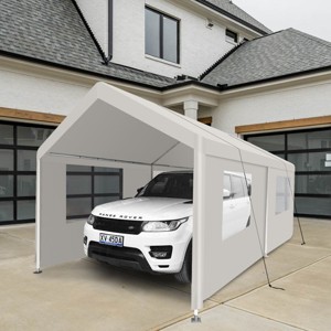 Coolbibila 10'×20' Carport, Heavy Duty Portable Car Tent, Storage Sheds Outdoor - 1 of 4