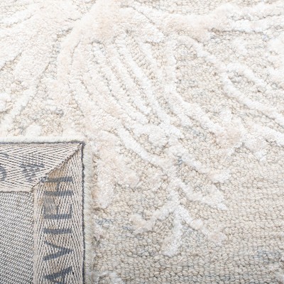 Light Blue Hand-Tufted Wool and Viscose 8' x 10' Area Rug