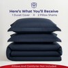 American Soft Linen Luxury Ultra Soft 100% Cotton Sateen Weave Solid Duvet Cover Set - Includes 1 Duvet Cover & 2 Pillow Sham Set - 2 of 4