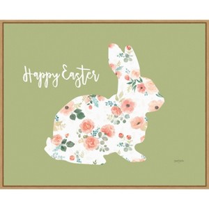 Amanti Art Blooming Delight Bunny II by Jenaya Jackson Canvas Wall Art Print Framed 28-in. x 23-in. - 1 of 4