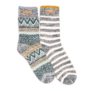 MUK LUKS Women's Sweater Socks 2 Pair Pack - 1 of 2