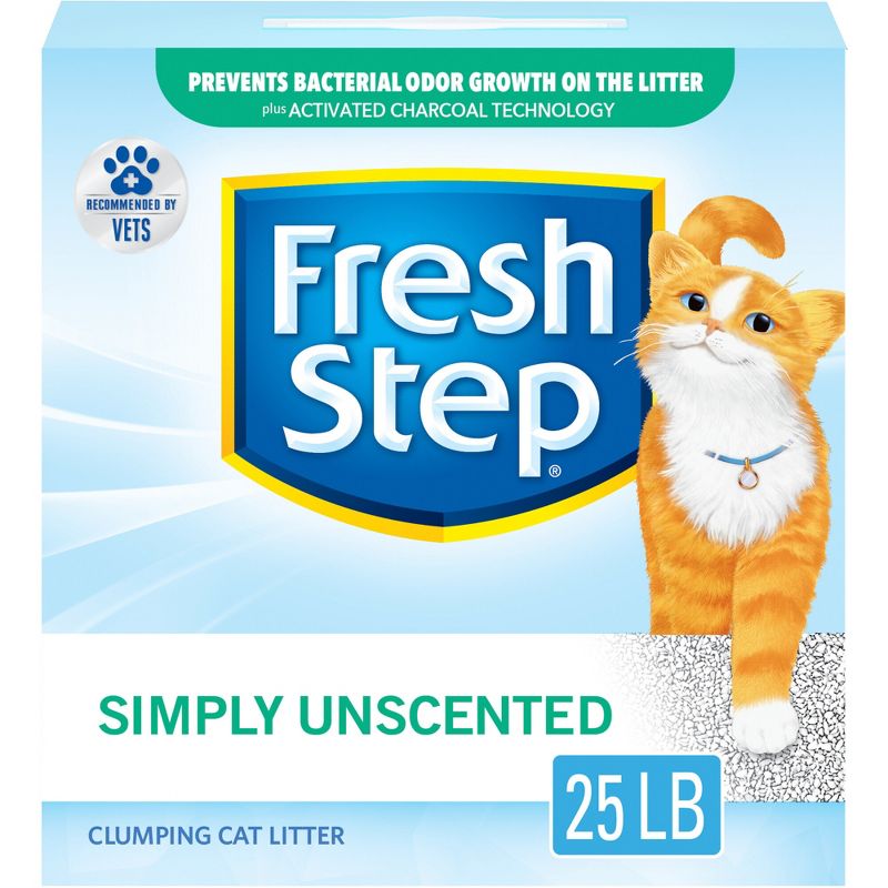 Fresh Step - Simply Unscented Litter - Clumping Cat Litter - 25lbs, 1 of 17