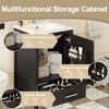 18"/20"W Bathroom Vanity with Ceramic Sink, Small Bathroom Storage Cabinet with Divided Drawer, Door Organizer & Soft Close Door - ModernLuxe - 4 of 4
