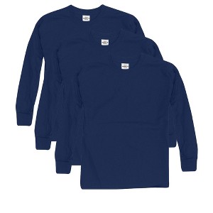 Hanes Boys' Long Sleeve T-Shirt, 3-Pack - 1 of 2