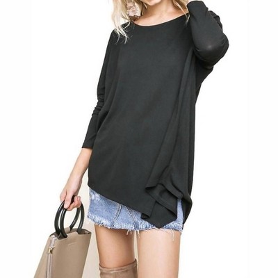 Women's Asymmetric Long Sleeve Top - umgee