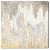 12" x 12" Golden Caves Abstract Unframed Canvas Wall Art in Gray - Oliver Gal: Digital Art, Museum Grade - 2 of 4