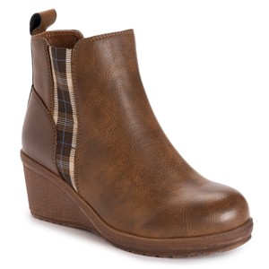 MUK LUKS  Women's England Oxford Wedge Booties - 1 of 4