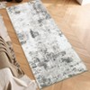 Modern Abstract Large Living Room Bedroom Area Rugs, Soft Non Slip Contemporary Throw Carpet for Dining Room - 4 of 4