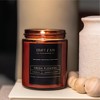 Craft & Kin Wood Wick, All-Natural Soy Aromatherapy Candle in Amber Glass Jar  - 3 of 4
