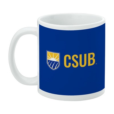 California State University Bakersfield Institutional Logo Initials Ceramic Coffee Mug Novelty Gift Mugs for Coffee Tea and Hot Drinks 11oz White