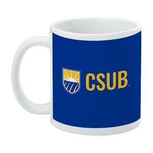 California State University Bakersfield Institutional Logo Initials Ceramic Coffee Mug Novelty Gift Mugs for Coffee Tea and Hot Drinks 11oz White - 1 of 1