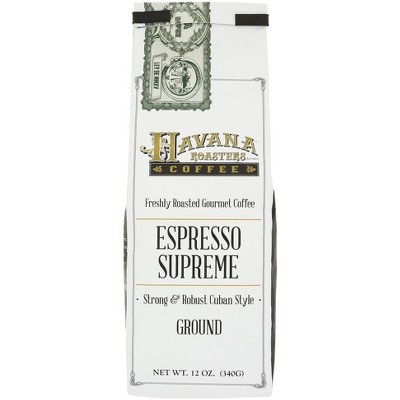 Havana Roaster's Coffee Espresso Supreme Ground - Case Of 6 - 12 Oz ...