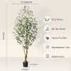 Whizmax Tall Faux Olive Tree, Realistic Tall Silk Olive Trees with Branches,Fruits and Dried Moss,for Modern Home Office Living Room Decor Indoor - image 3 of 4