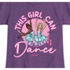 Girls' - Barbie - This Girl Can Dance Fitted Short Sleeve Graphic T-Shirt - 2 of 4