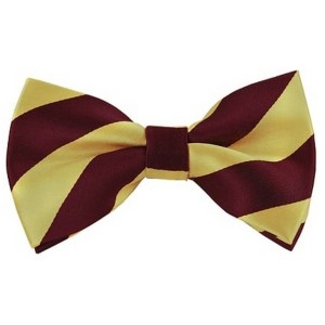 Men's 2.75 W And 4.75 L Inch With Pre-Tied College Stripe Bowtie - 1 of 3