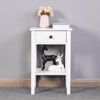 MAYEERTY End Table with Storage for Living Room, White - 2 of 4