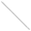 Black Bow Jewelry 6mm Rhodium Plated Sterling Silver Solid Curb Chain Bracelet - image 2 of 3