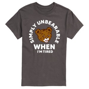 Men's - Instant Message - Tired Simply Unbearable Short Sleeve Graphic T-Shirt - 1 of 4
