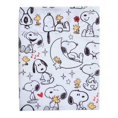 Snoopy and Woodstock Red and Gray Microfiber Toddler Bedding Set