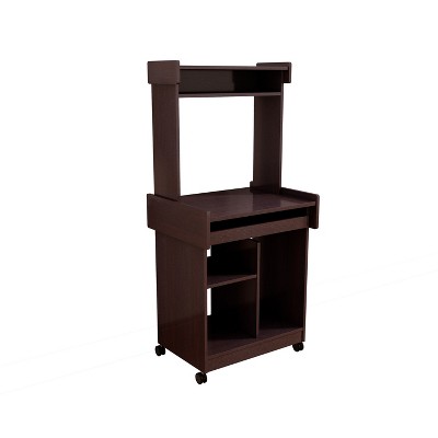 Vynxaria Multi-Functional Microwave Cart & Coffee Station with Locking Castors