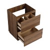 NicBex Floating Wall Mounted Bathroom Vanity without Sink,Modern Bathroom Sink Vanity with Double Drawer,24" Bathroom Sink Cabinet,Brown - 4 of 4