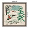 Amanti Art Winter Bliss IV Sled Dog by Janelle Penner Canvas Wall Art Print Framed 16 x 16-in. - 4 of 4