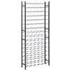 vidaXL Wine Rack for 96 Bottles Black Iron - 2 of 4