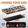 Home Intuition Victorian Floor Vent Cover 2X12 Inch with Mesh Cover Trap Heat and Air Walkable Metal Floor Vent for HVAC Duct, Satin Nickel - 4 of 4