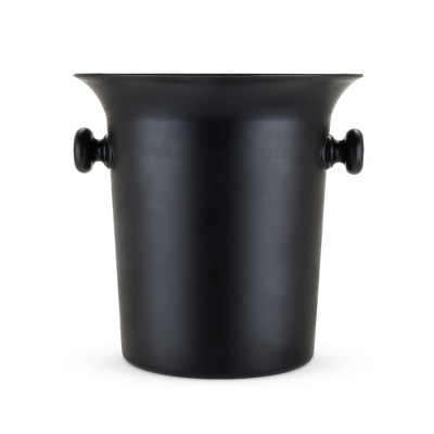 True Black Plastic Ice Bucket with Handles and Lid, 3 Liter