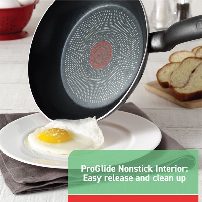 T-Fal 6-Piece Nonstick Black Aluminum Cookware Set