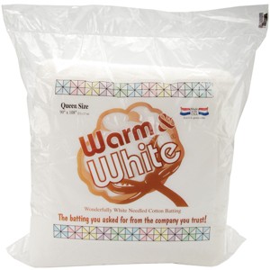 Warm Company Warm & White Cotton Batting-Queen Size 90"X108" - 1 of 3