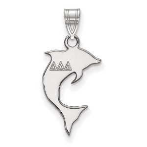 Black Bow Jewelry Sterling Silver Delta Delta Delta Greek Life Small Pendant - 1 of 3
