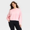 Women's Airy Sleek Lace Trim Crewneck Sweatshirt - All In Motion™ - 4 of 4