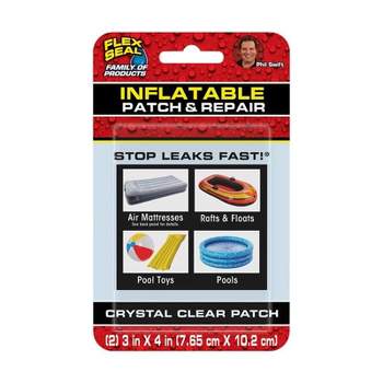 FLEX SEAL Family of Products Stop Leaks Fast Inflatable Patch & Repair Kit PVC 2 pk