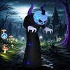 Dexmalle Halloween Inflatables Outdoor Decorations Pumpkin Reaper Decoration - 2 of 4