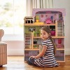 Costway Doll Cottage Dollhouse w/ Furniture Kids Wood House Playset Children Toy - 2 of 4