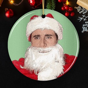Santa Michael Scott Christmas Ornament, The Office Fan Gift| OrnamentallyYou - 1 of 4